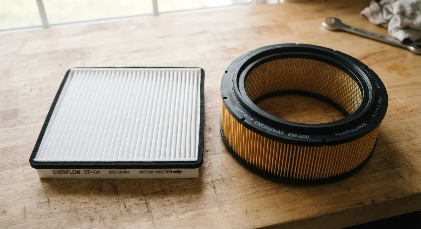 Cabin Air Filter vs. Engine Air Filter: Two Components, Very Different Jobs