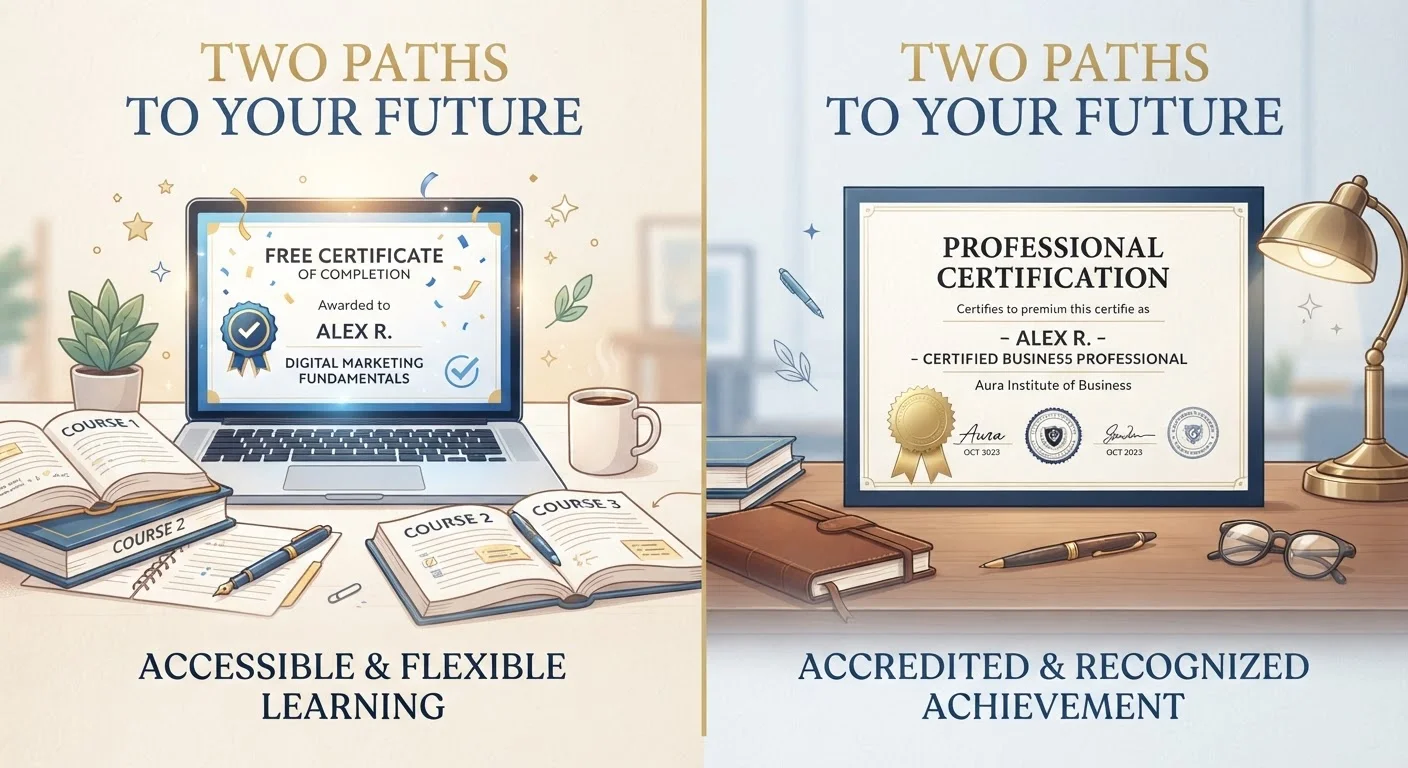Free vs. Paid Online Certifications: Understanding the Trade-Offs