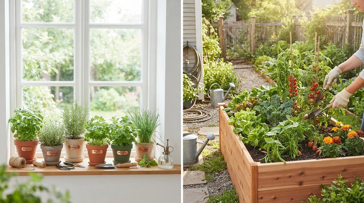 Growing Food Indoors vs. Outdoors: Matching Your Situation to the Right Approach