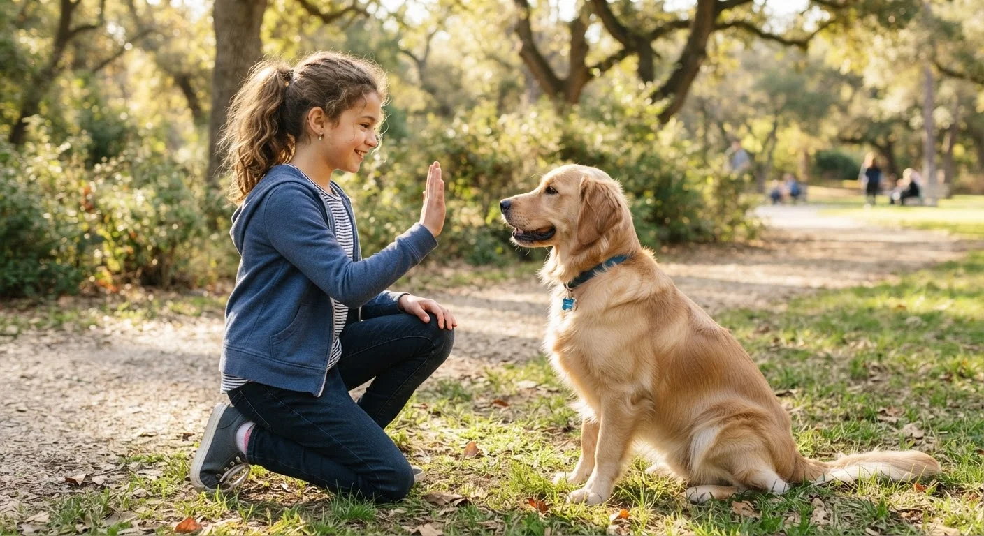 Hand Signals, Voice Cues, and Whistles: A Pet Training Signals Reference