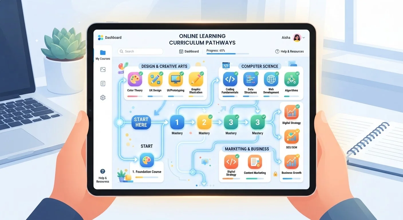 How Free Online Platforms Decide What to Teach