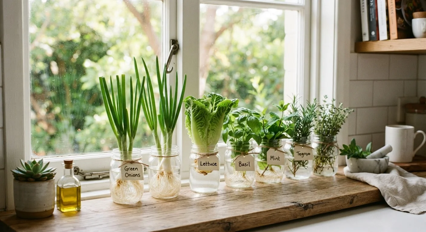 Kitchen Scraps That Regrow on a Windowsill