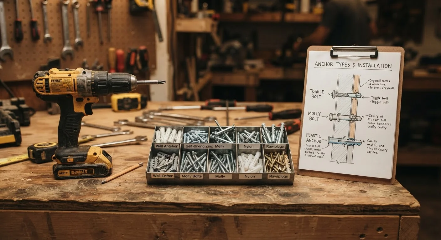 Screw Anchors, Rawlplugs, and Toggle Bolts: Hanging Things Safely on Any Wall